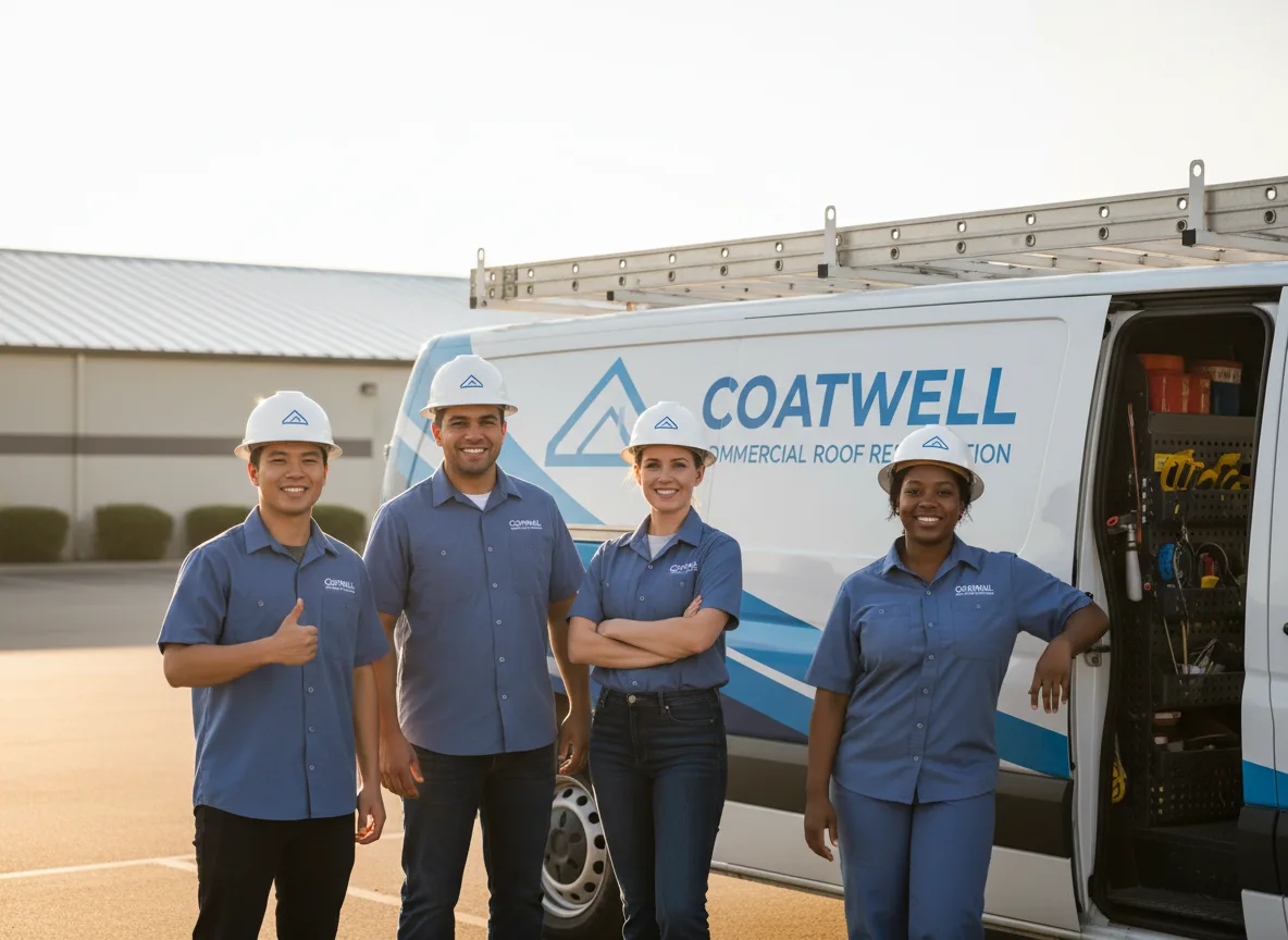Commercial roof coating company in Dewy Rose, GA